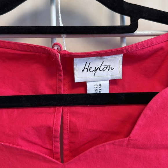 Heyton Pink Ruffle Short Dress Size 10 - Picture 4 of 5